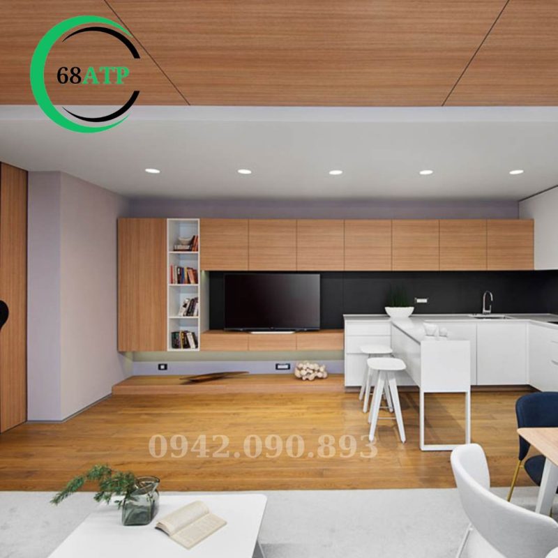 Khu để tivi và tủ kệ