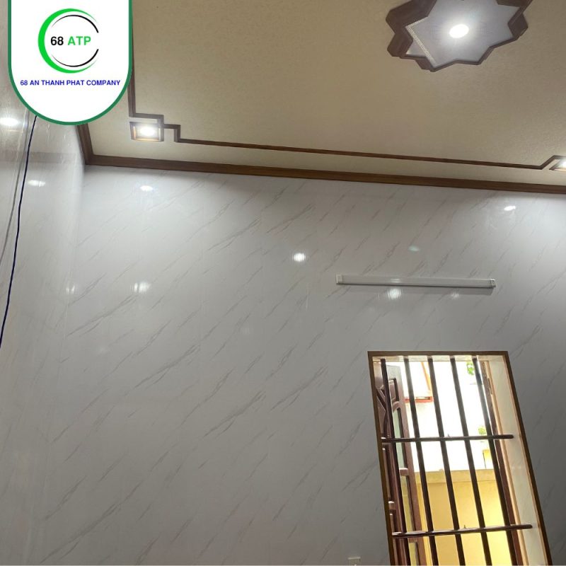 Thi công hoàn thiện tấm ốp vân đá