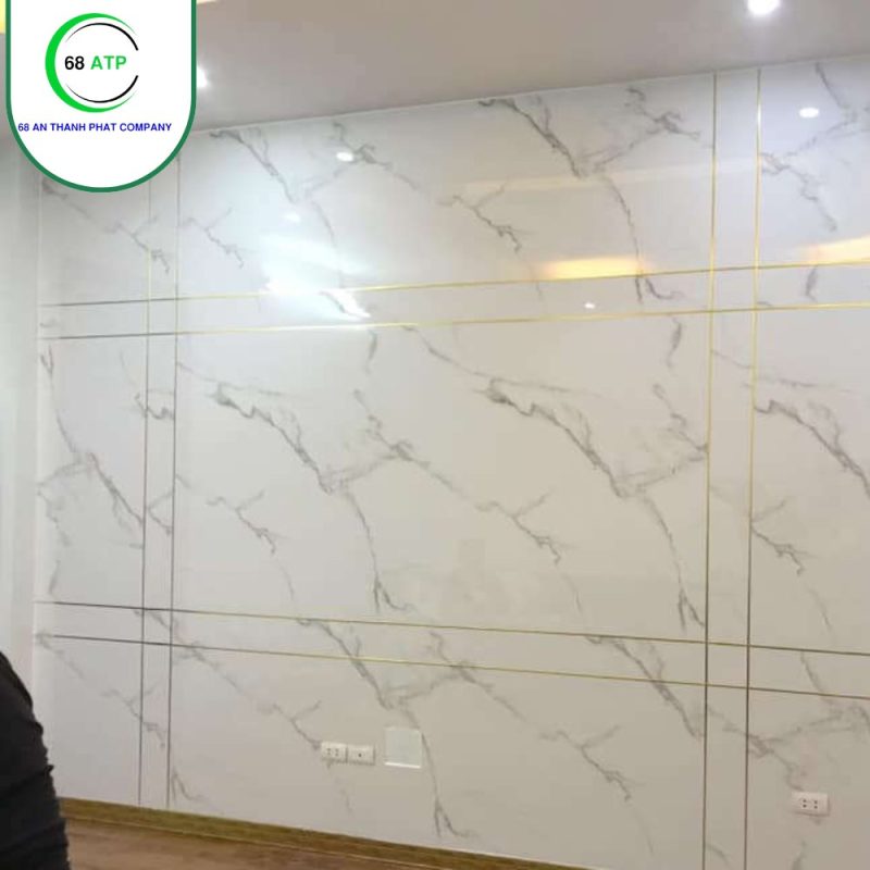 Tấm ốp nano vân đá sau khi được hoàn thiện 