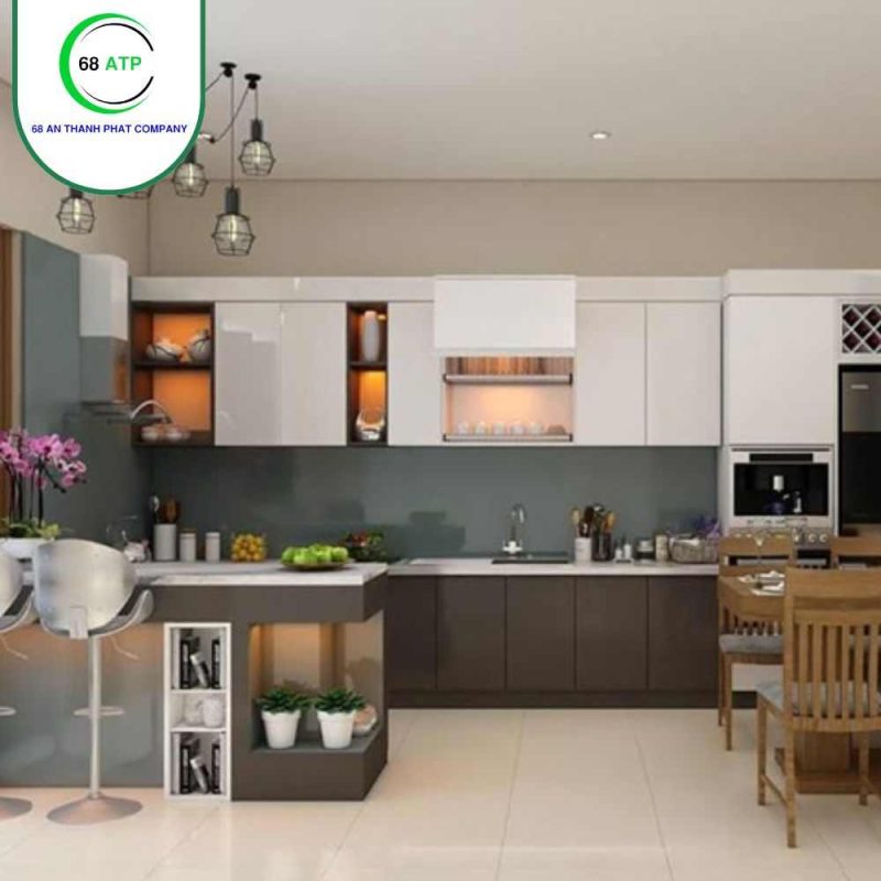 Tấm ván nhựa làm tủ bếp