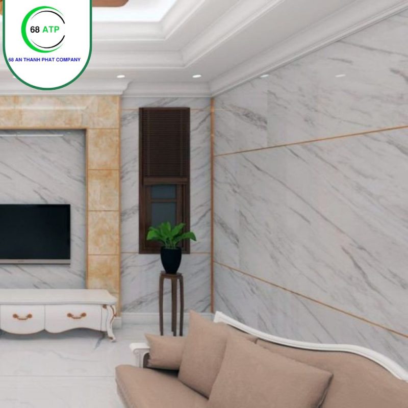 Phòng khách nẹp nhôm hoàn thiện 