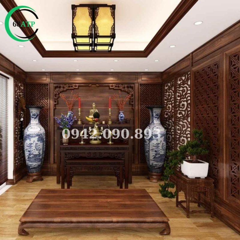 Màu gỗ bàn thờ đặc sắc