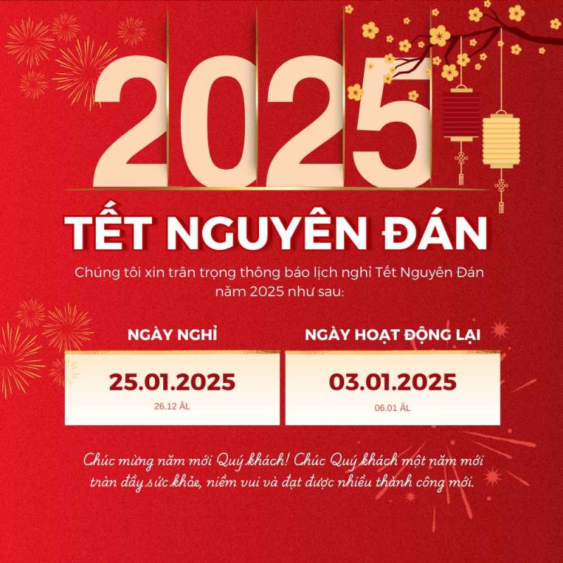 Lịch nghỉ tết 2025
