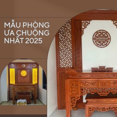 Mẫu vách CNC phòng thờ