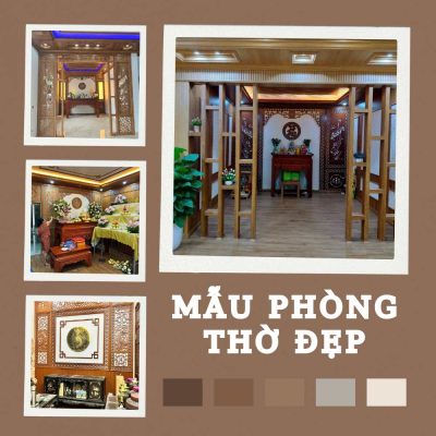 Mẫu phòng thờ đẹp