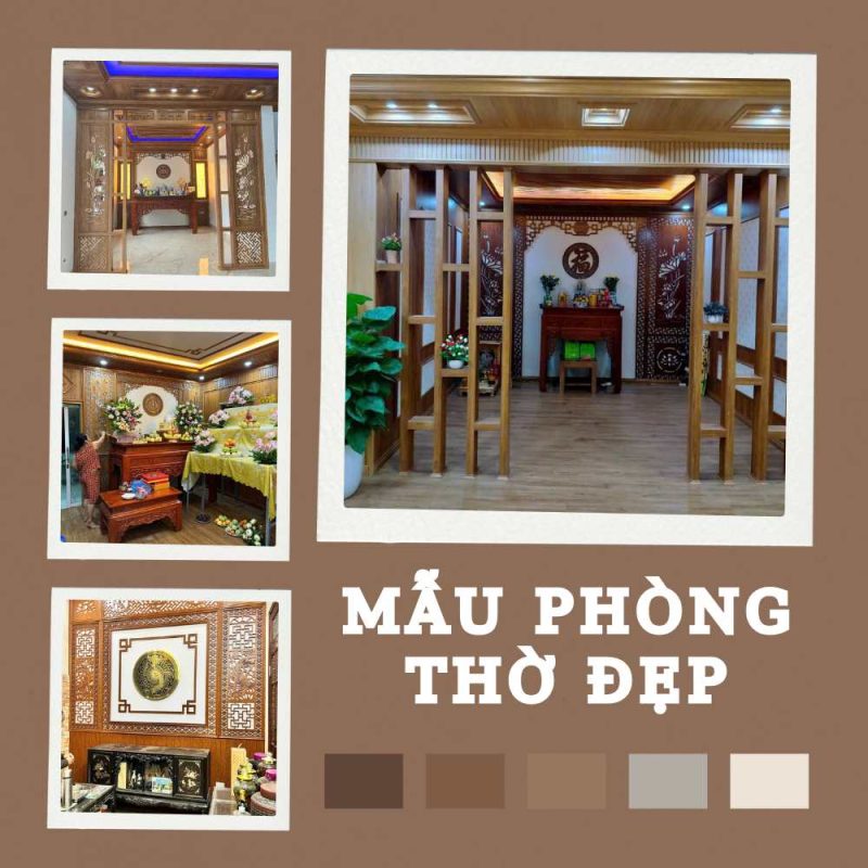 Mẫu phòng thờ đẹp